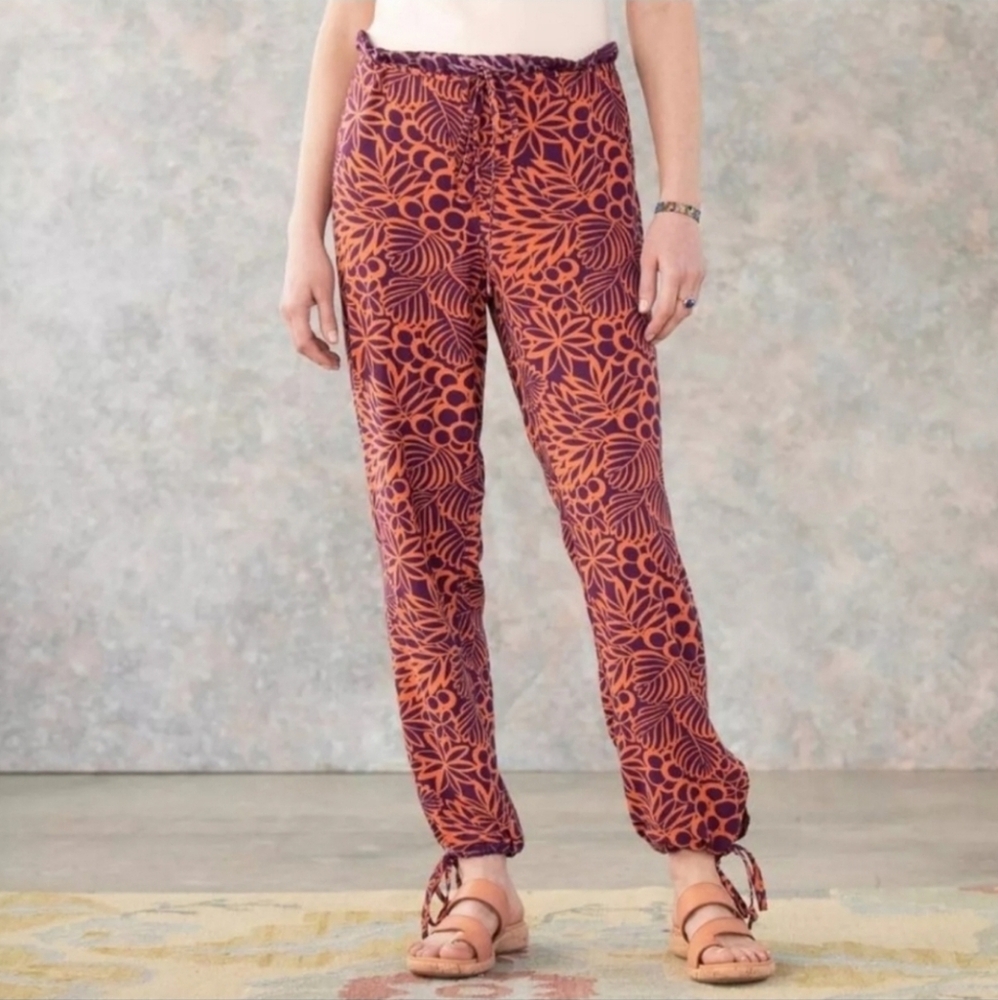 Sundance The Tropical Paradise Womens Size PXS Viscose Drawstring Pants Cruise